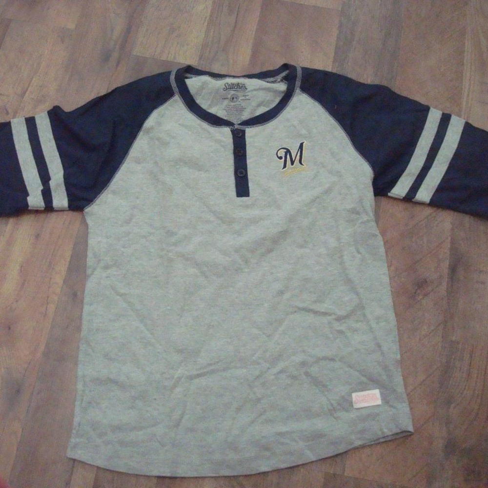 BREWERS WOMENS LARGE SHIRT VINTAGE Y2K 00S L7